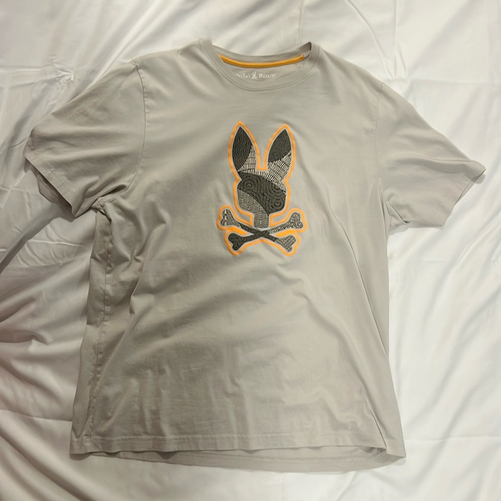 Psycho Bunny Tan Short Sleeve Size 8 T-shirt